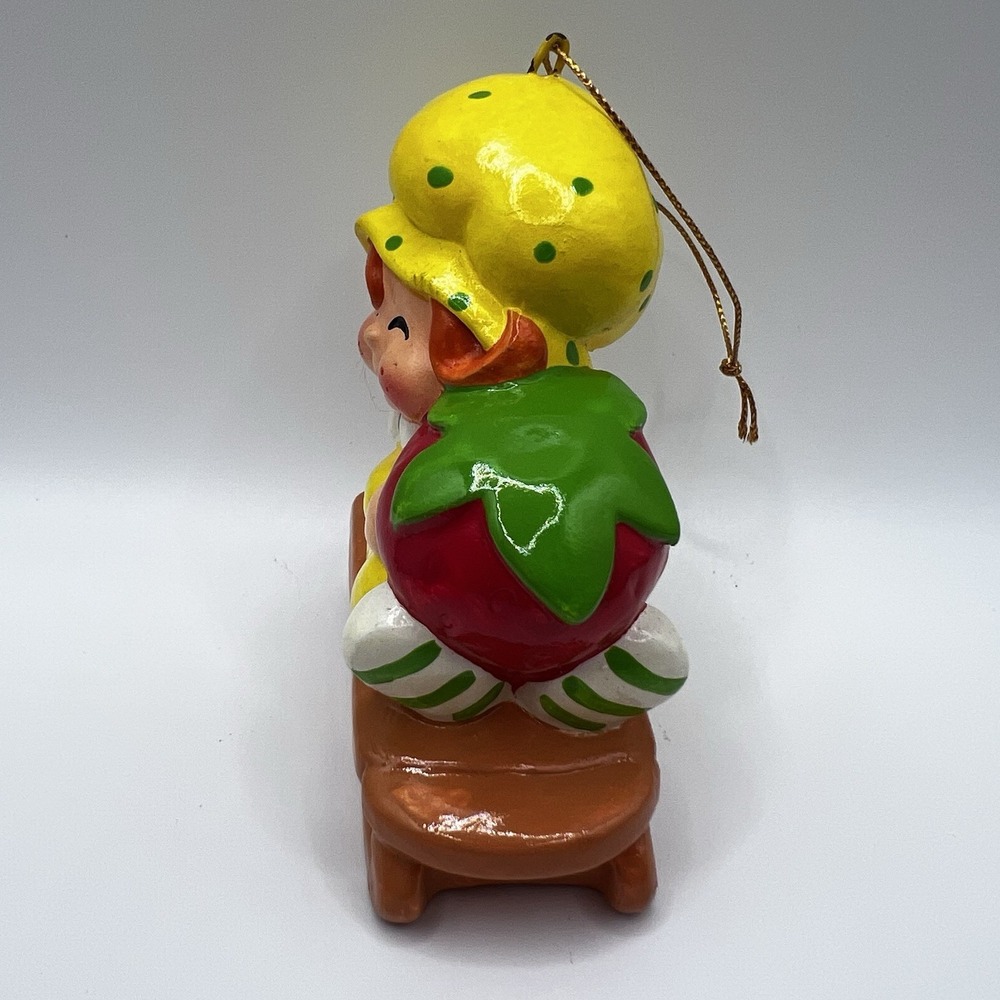 1981 Strawberry Shortcake Apple Dumplin American Greetings Paper Mache Ornament - Picture 2 of 10